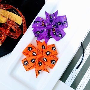 Halloween Hair Bows Hair Clips Spider